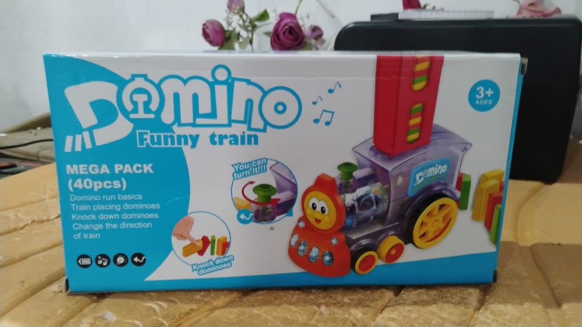 Domino Train Set Ð 40-Piece Automatic Block Laying Toy | Little Blocks