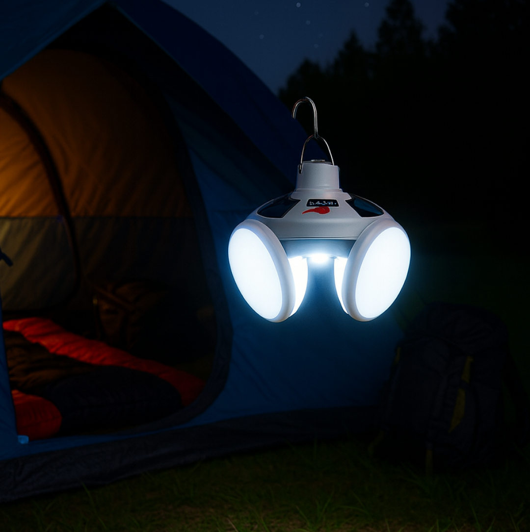 Solar Camping Light Ð USB Rechargeable Emergency LED