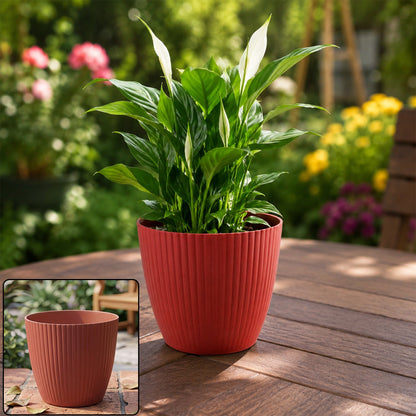 Plastic Flower Pots Ð Durable Round Planters for Home & Garden | Plant Edge
