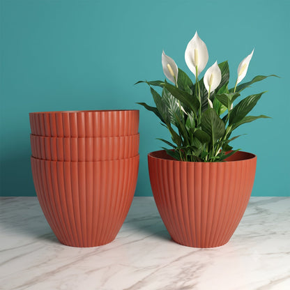 Plastic Flower Pots Ð Durable Round Planters for Home & Garden | Plant Edge