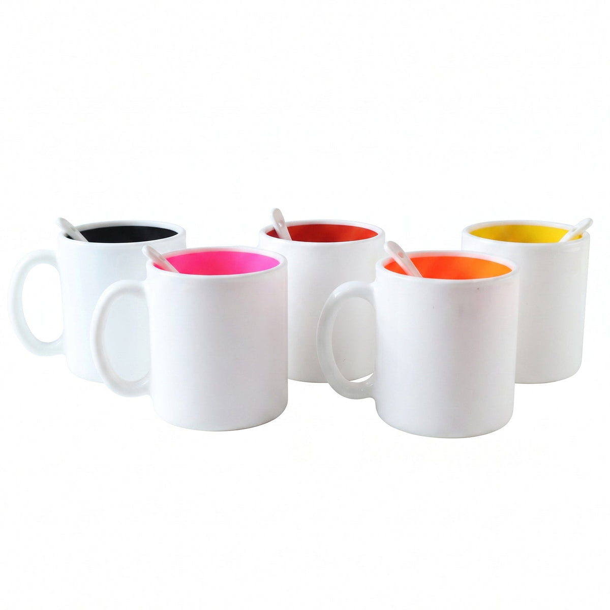 Coffee Mug with Spoon Ð Designer, Lead-Free Ceramic | Tidy Table