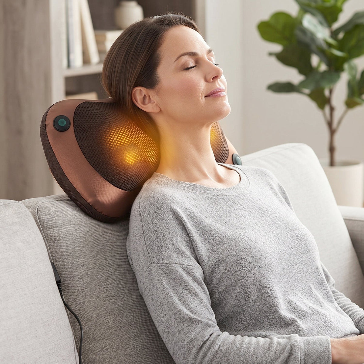 Professional Massage Pillow Ð Heat & Rollers | Velvet Wellness